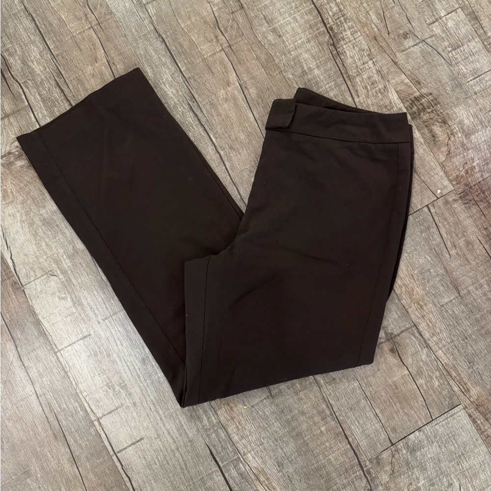 Women's‎ Requirements Brown Dress Slacks Size 14 Stretch Work Pants